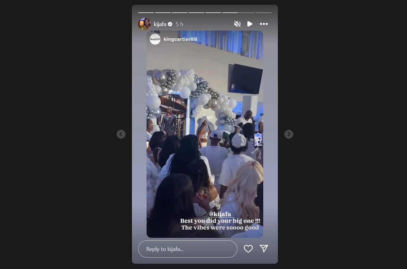 @kijafa's IG story
